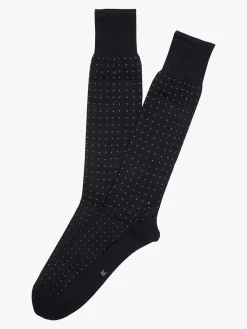 Enrico Coveri Calze lunghe da uomo in filo di scozia con stampe