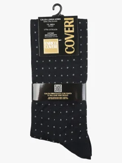 Enrico Coveri Calze lunghe da uomo in filo di scozia con stampe