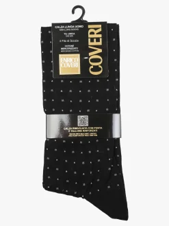Enrico Coveri Calze lunghe da uomo in filo di scozia con stampe