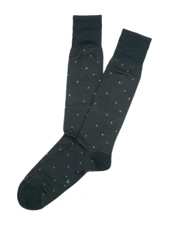 Enrico Coveri Calze lunghe da uomo in filo di scozia con stampe