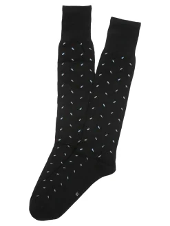 Enrico Coveri Calze lunghe da uomo in filo di scozia con stampe