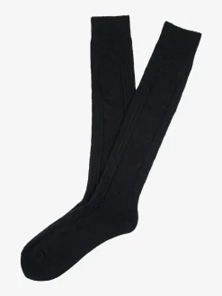Enrico Coveri Calze lunghe da uomo morbide in caldo cotone - blu scuro