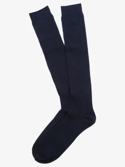 Enrico Coveri Calze lunghe da uomo rigate - nero