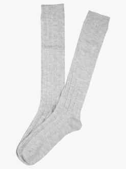 Enrico Coveri Calze lunghe donna misto lana - grigio chiaro
