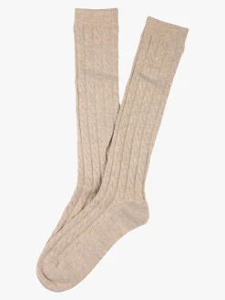 Enrico Coveri Calze lunghe donna misto lana - khaki