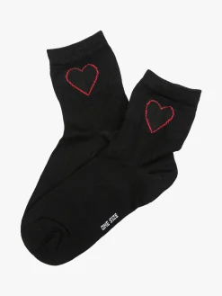 Enrico Coveri Calze midi da donna in cotone mercerizzato - nero