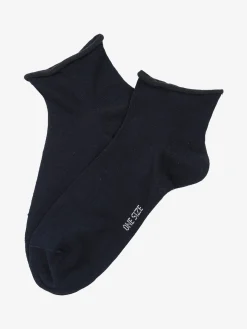 Enrico Coveri Calze midi da uomo in caldo cotone - blu scuro