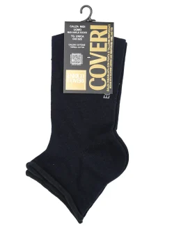 Enrico Coveri Calze midi da uomo in caldo cotone - blu scuro