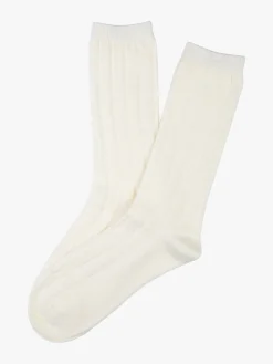 Enrico Coveri Calze midi donna misto lana - bianco