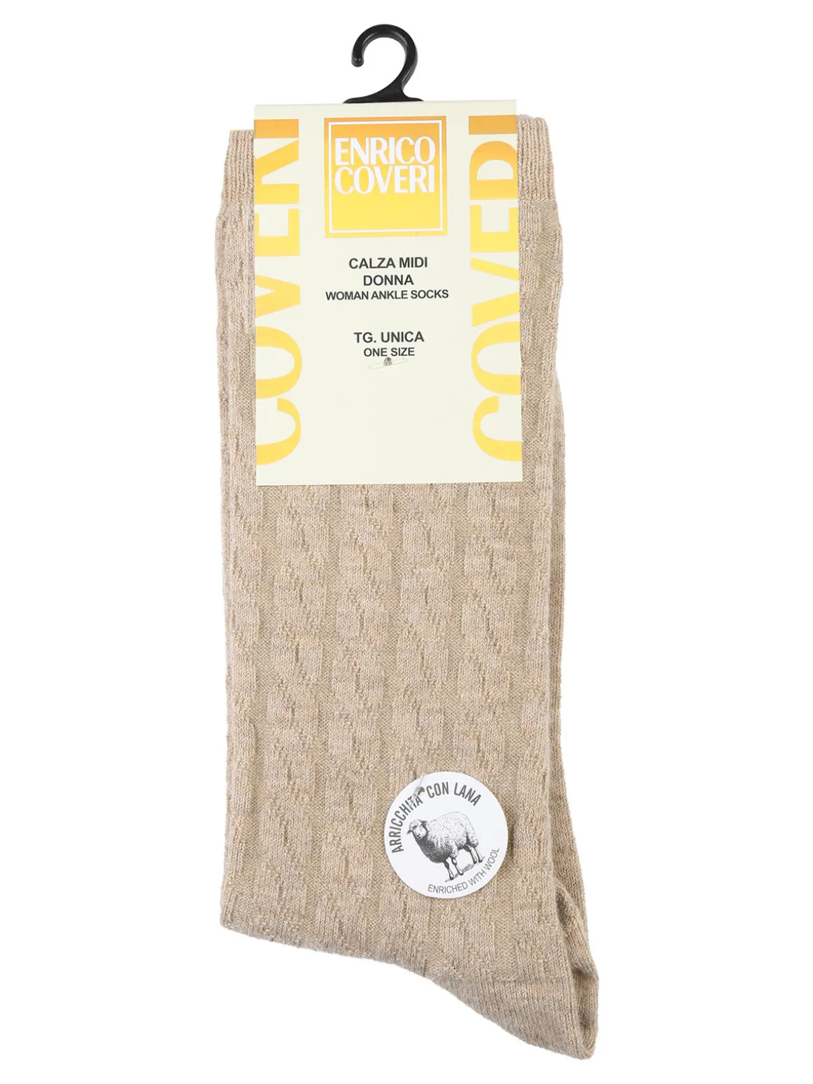 Enrico Coveri Calze midi donna misto lana - khaki
