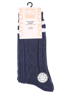 Enrico Coveri Calze midi donna invernali - blu scuro