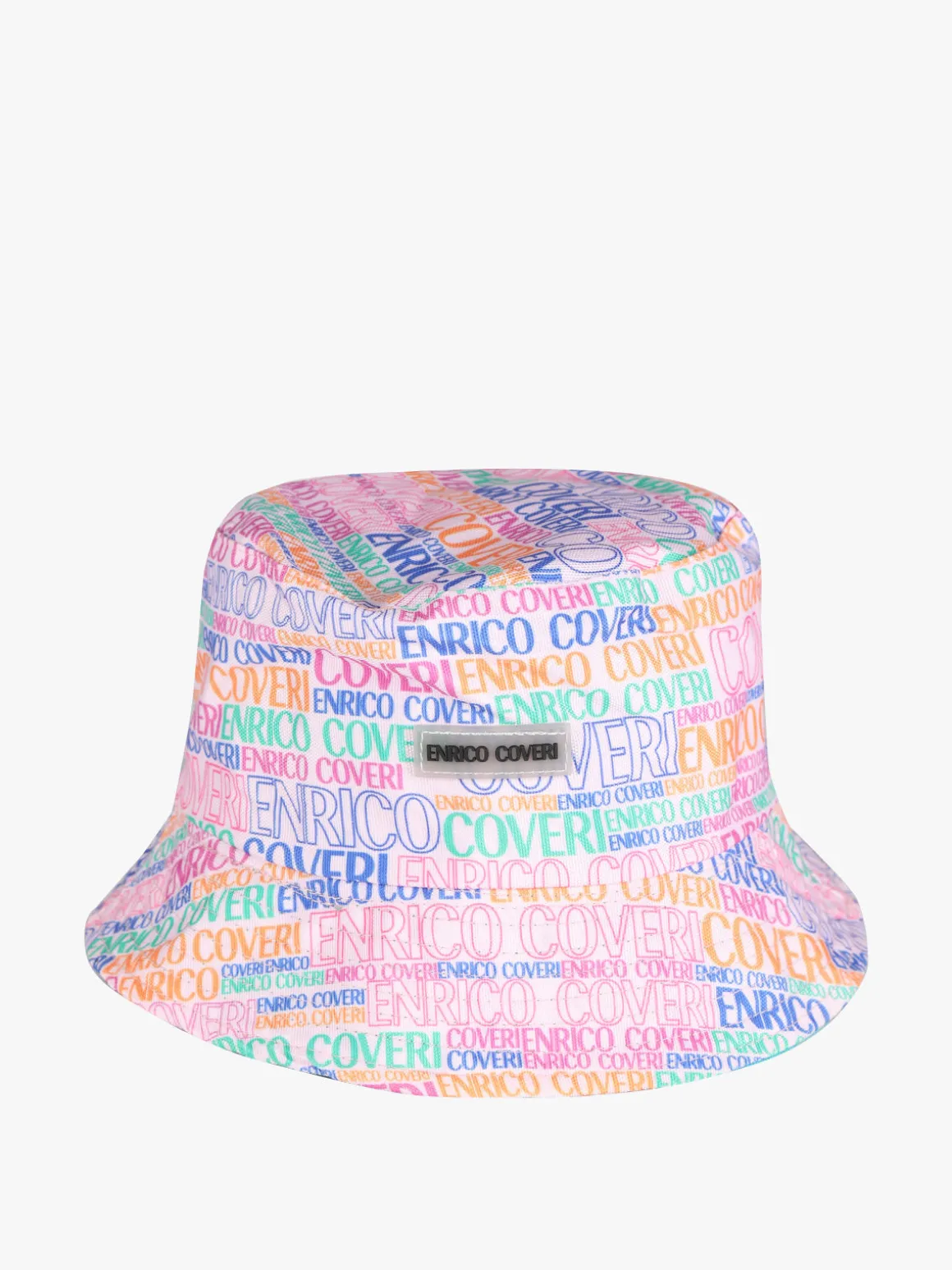 Enrico Coveri Cappello unisex da pescatore con scritte