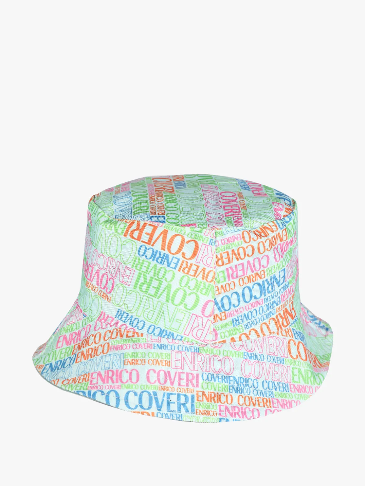 Enrico Coveri Cappello unisex da pescatore con scritte
