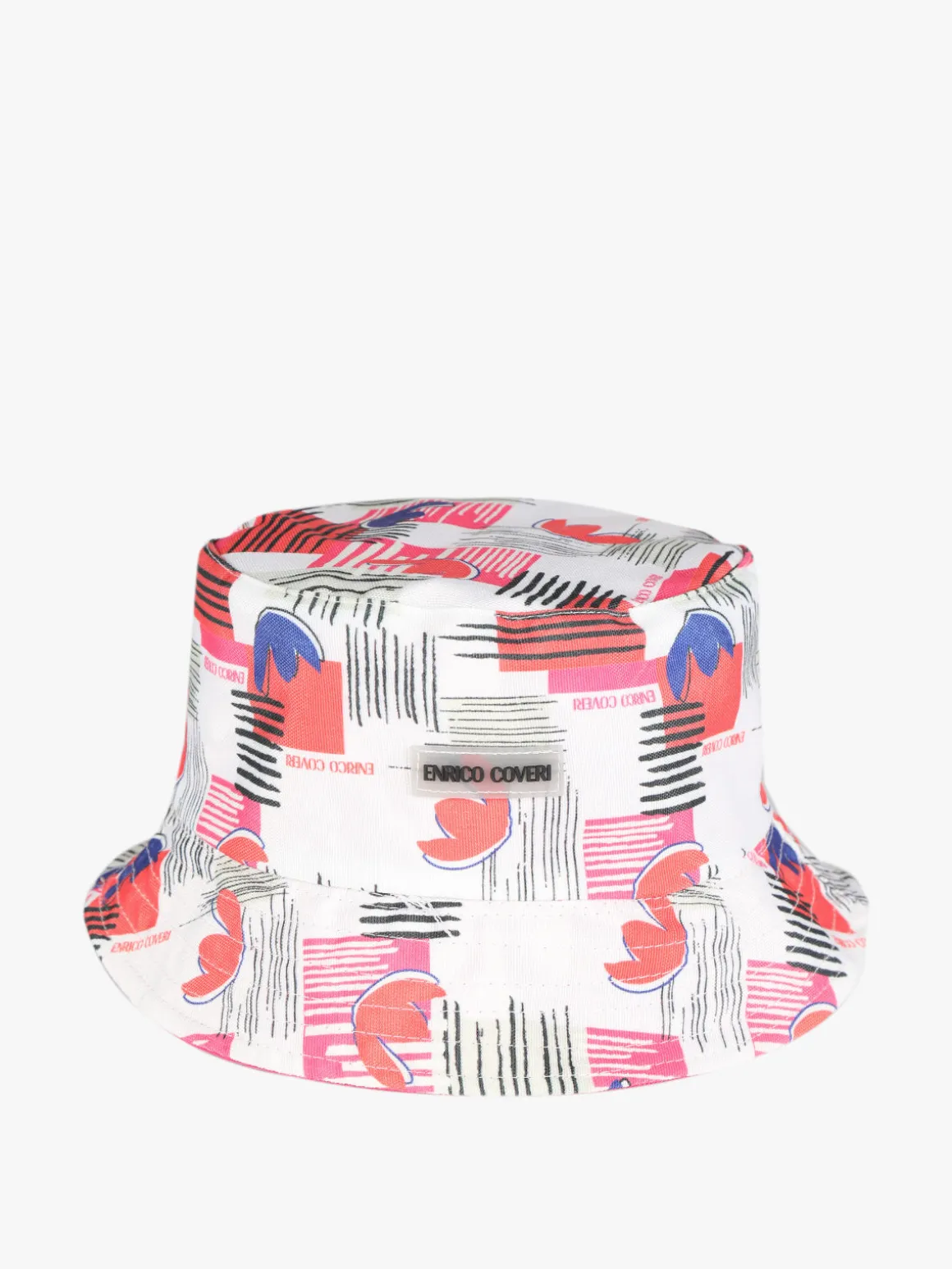 Enrico Coveri Cappello unisex da pescatore con stampe