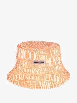 Enrico Coveri Cappello unisex da pescatore con scritte