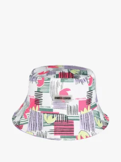Enrico Coveri Cappello unisex da pescatore con stampe