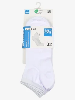 Enrico Coveri Confezione da 3 paia di calze midi in maglia traspirante - bianco