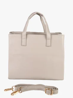 Enrico Coveri Contemporary Borsa donna mini tote in ecopelle con logo di strass - naturale