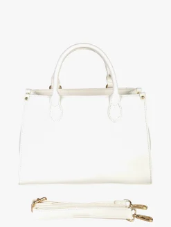 Enrico Coveri Contemporary Borsa frame da donna in ecopelle con stampa disegno - bianco