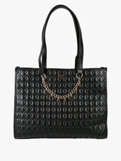 Enrico Coveri Contemporary Borsa donna trapuntata con ciondoli - nero