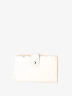 Enrico Coveri Contemporary Portafoglio donna mini in ecopelle - panna