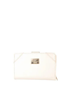 Enrico Coveri Contemporary Portafoglio donna mini in ecopelle - panna