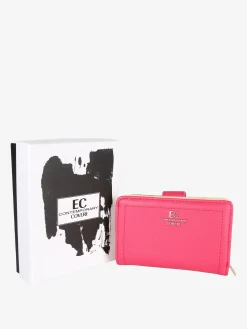 Enrico Coveri Contemporary Portafoglio donna mini in ecopelle - fucsia
