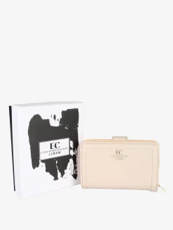 Enrico Coveri Contemporary Portafoglio trapuntato da donna con logo - fucsia