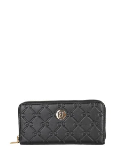 Enrico Coveri Contemporary Portafoglio donna in ecopelle con zip - sabbia