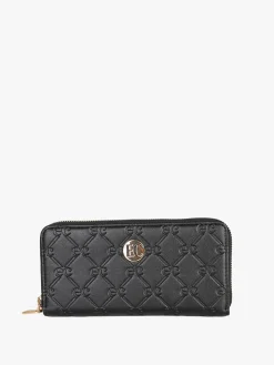 Enrico Coveri Contemporary Portafoglio donna in ecopelle con zip - nero