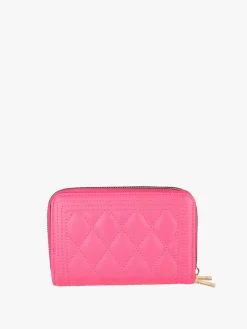 Enrico Coveri Contemporary Portafoglio donna trapuntato con doppia tasca - fucsia
