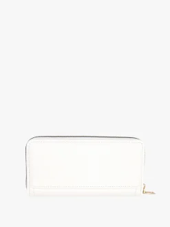 Enrico Coveri Contemporary Portafoglio donna in ecopelle con zip - bianco