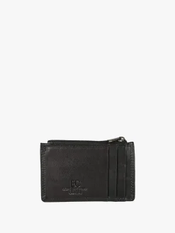 Enrico Coveri Contemporary Portatessere da uomo in pelle - nero