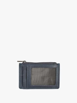 Enrico Coveri Contemporary Portatessere da uomo in pelle - blu scuro
