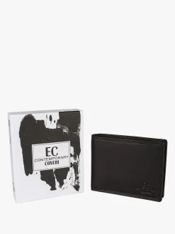 Enrico Coveri Contemporary Portafoglio in pelle da uomo - blu scuro