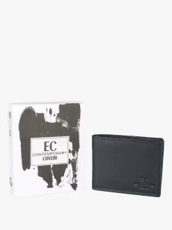 Enrico Coveri Contemporary Portafoglio in pelle da uomo - nero