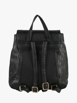 Enrico Coveri Contemporary Zaino donna in ecopelle con patta - nero