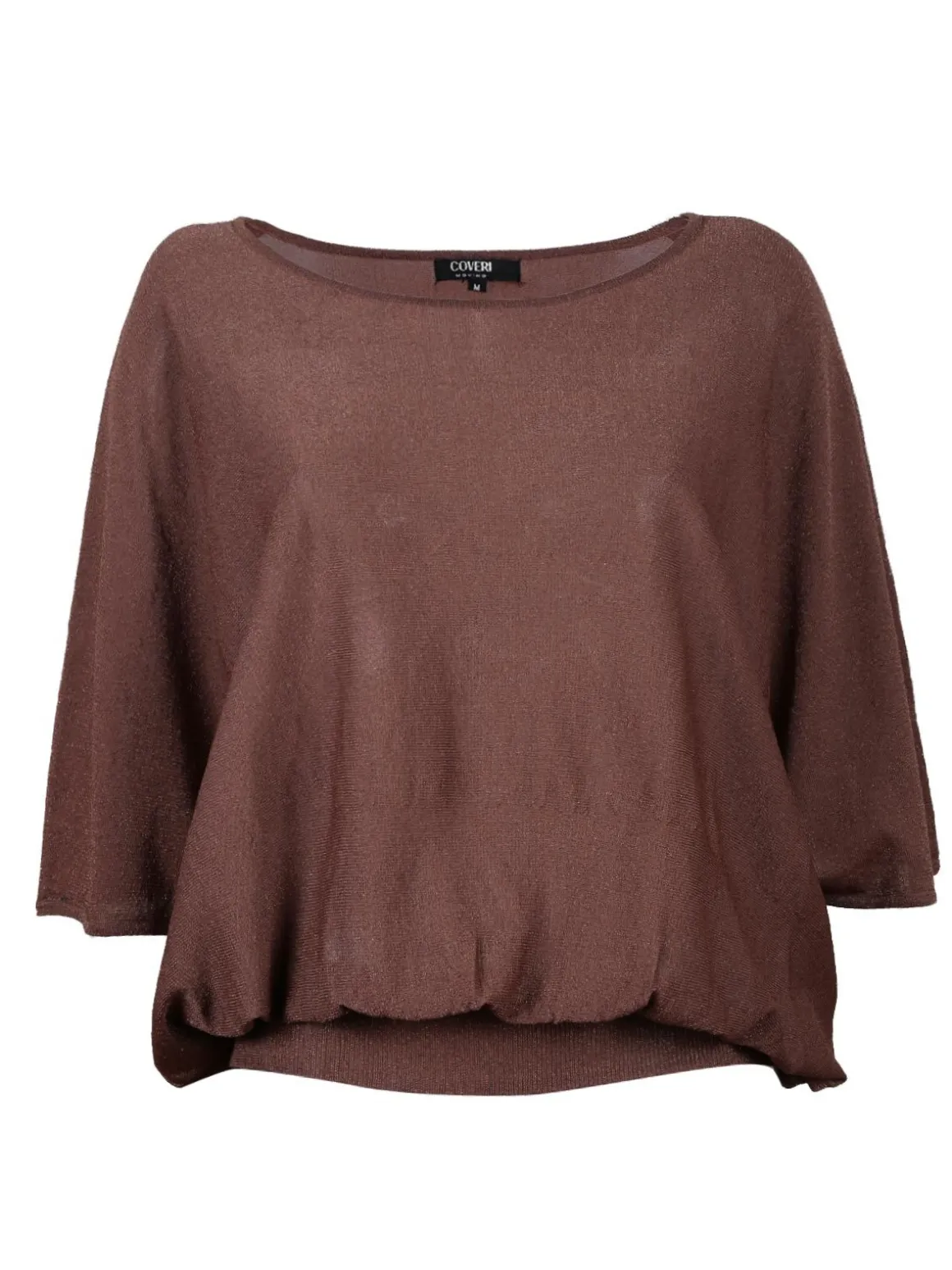 Enrico Coveri Maglia donna in lurex con manica a pipistrello