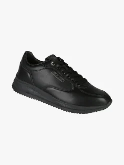 Enrico Coveri Sneakers stringate da uomo in ecopelle - nero