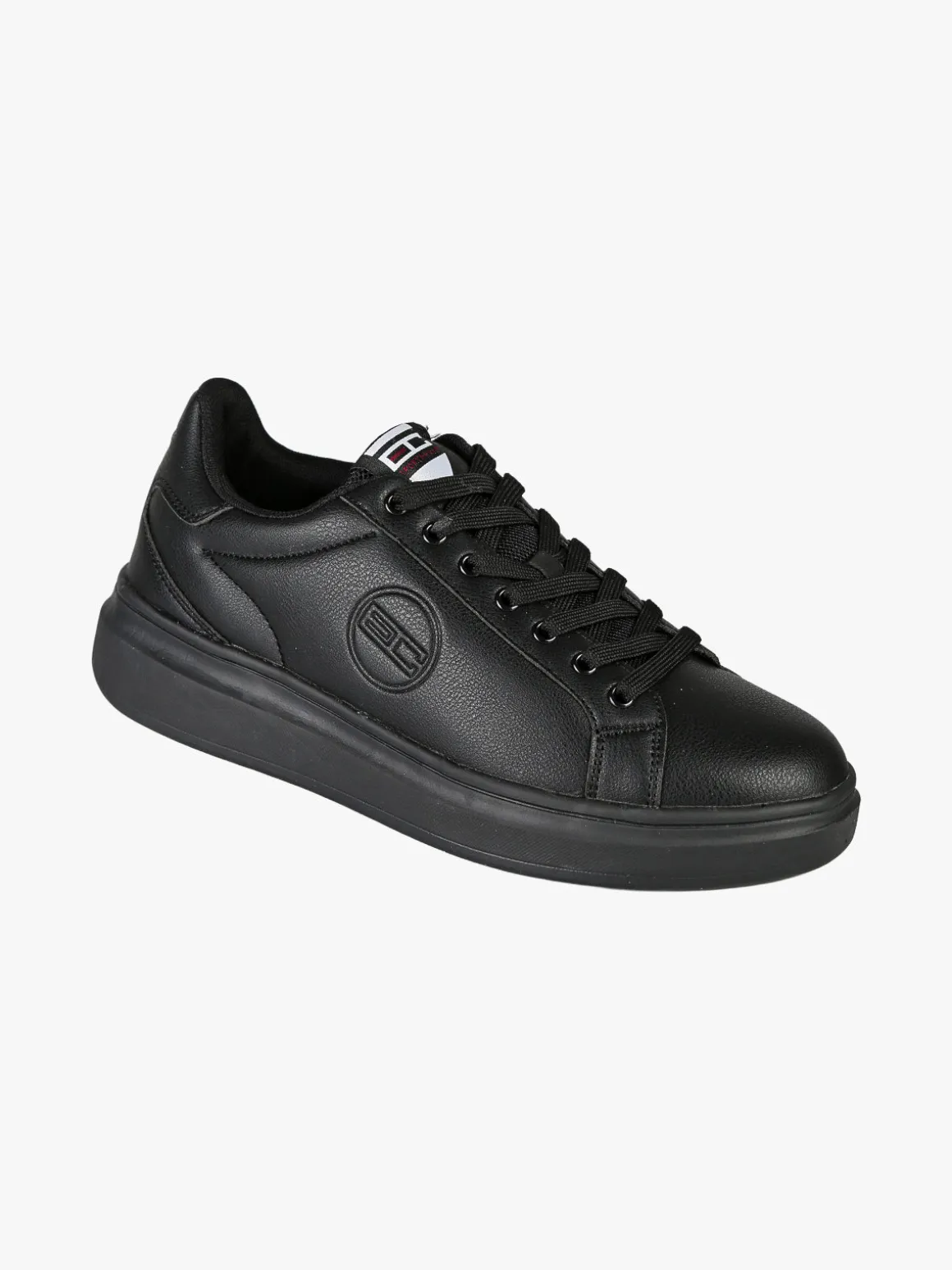 Enrico Coveri Sneakers stringate da uomo con suola alta - nero