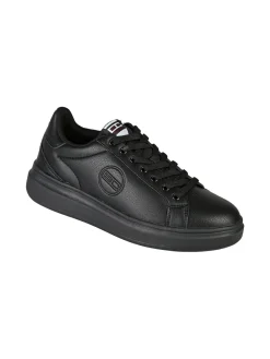 Enrico Coveri Sneakers stringate da uomo con suola alta - nero
