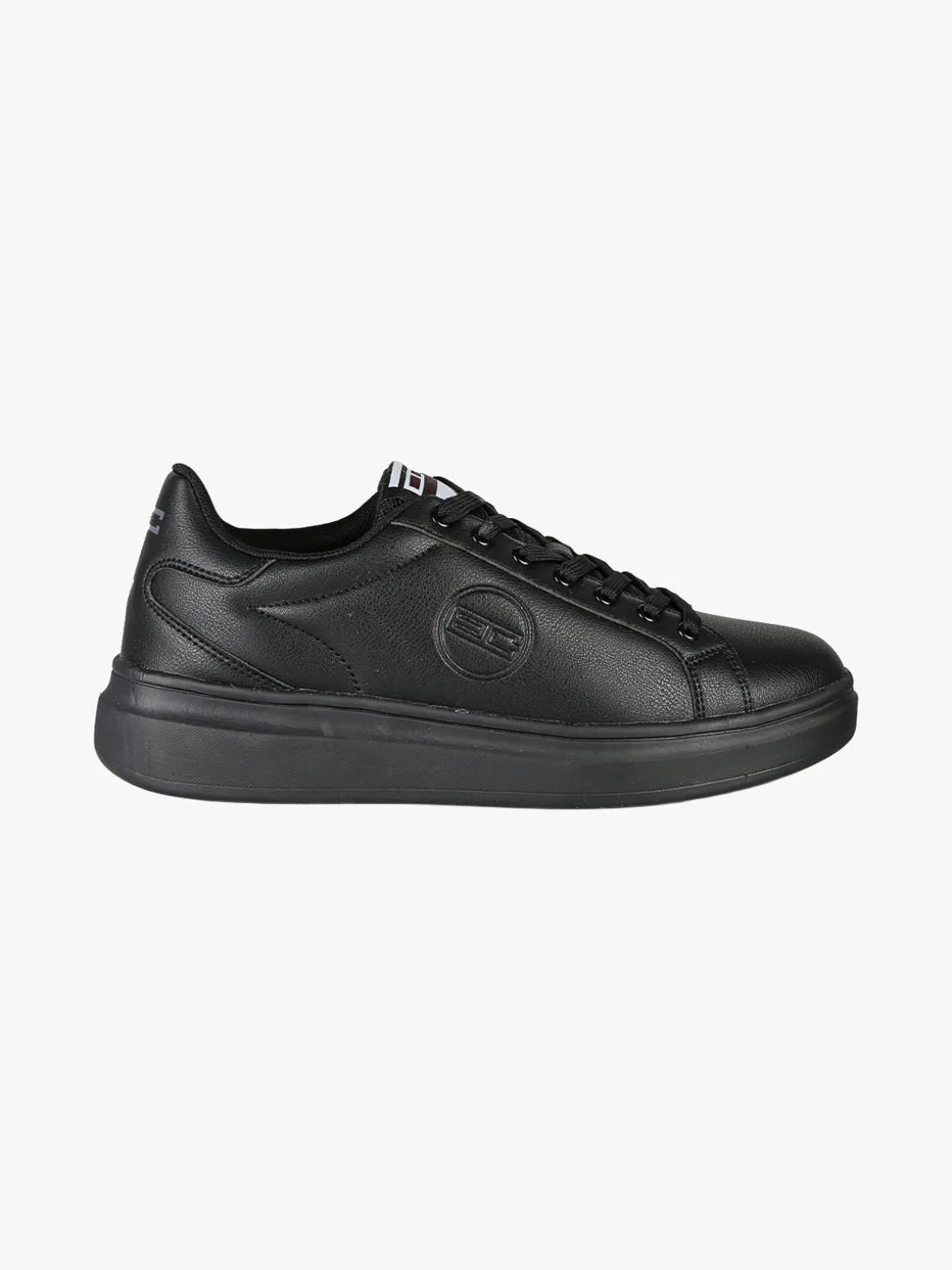 Enrico Coveri Sneakers stringate da uomo con suola alta - nero