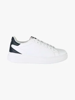 Enrico Coveri Sneakers stringate da uomo con suola alta - bianco