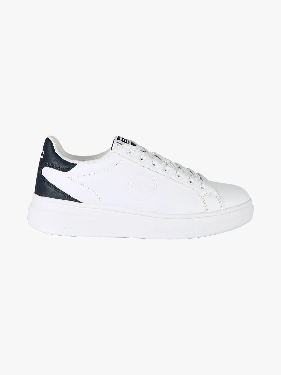 Enrico Coveri Sneakers stringate da uomo con suola alta - bianco