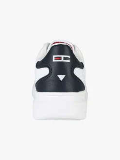 Enrico Coveri Sneakers stringate da uomo con suola alta - bianco