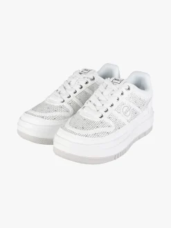 Enrico Coveri Sportswear Sneakers donna con platform e strass