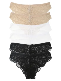 Essenziale Milano Confezione da 6 slip donna in pizzo - multicolore