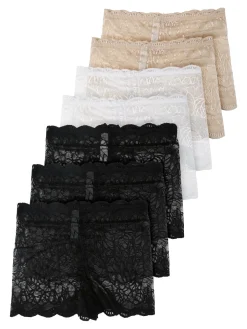 Essenziale Milano Confezione da 7 culotte da donna in pizzo - multicolore