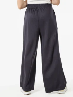Essenziale Milano Pantaloni donna a palazzo in felpa - grigio scuro