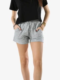 Essenziale Milano Shorts donna sportivi con coulisse - grigio